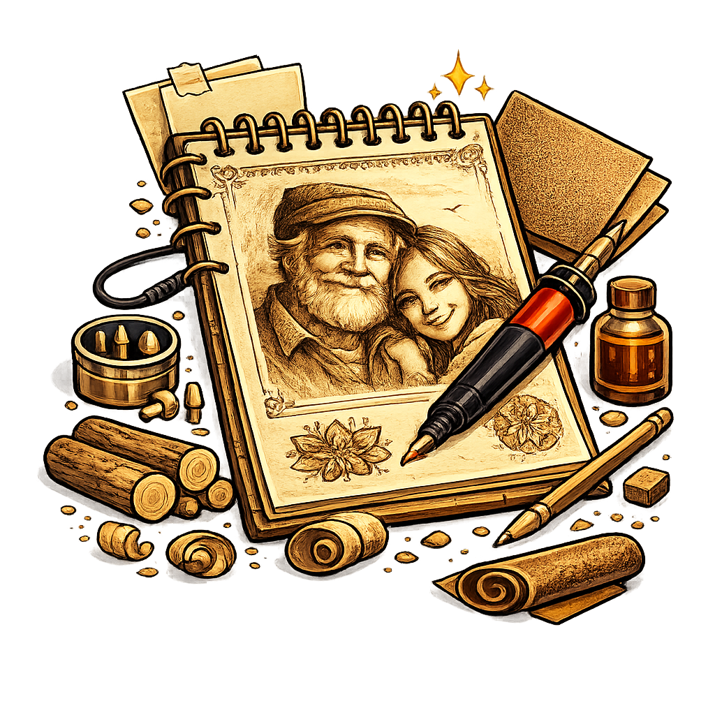 Wood Burning Portrait Guide