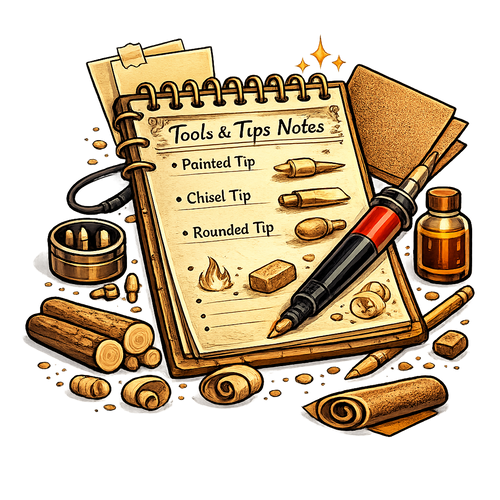 Pyrography Tools & Tips Notes